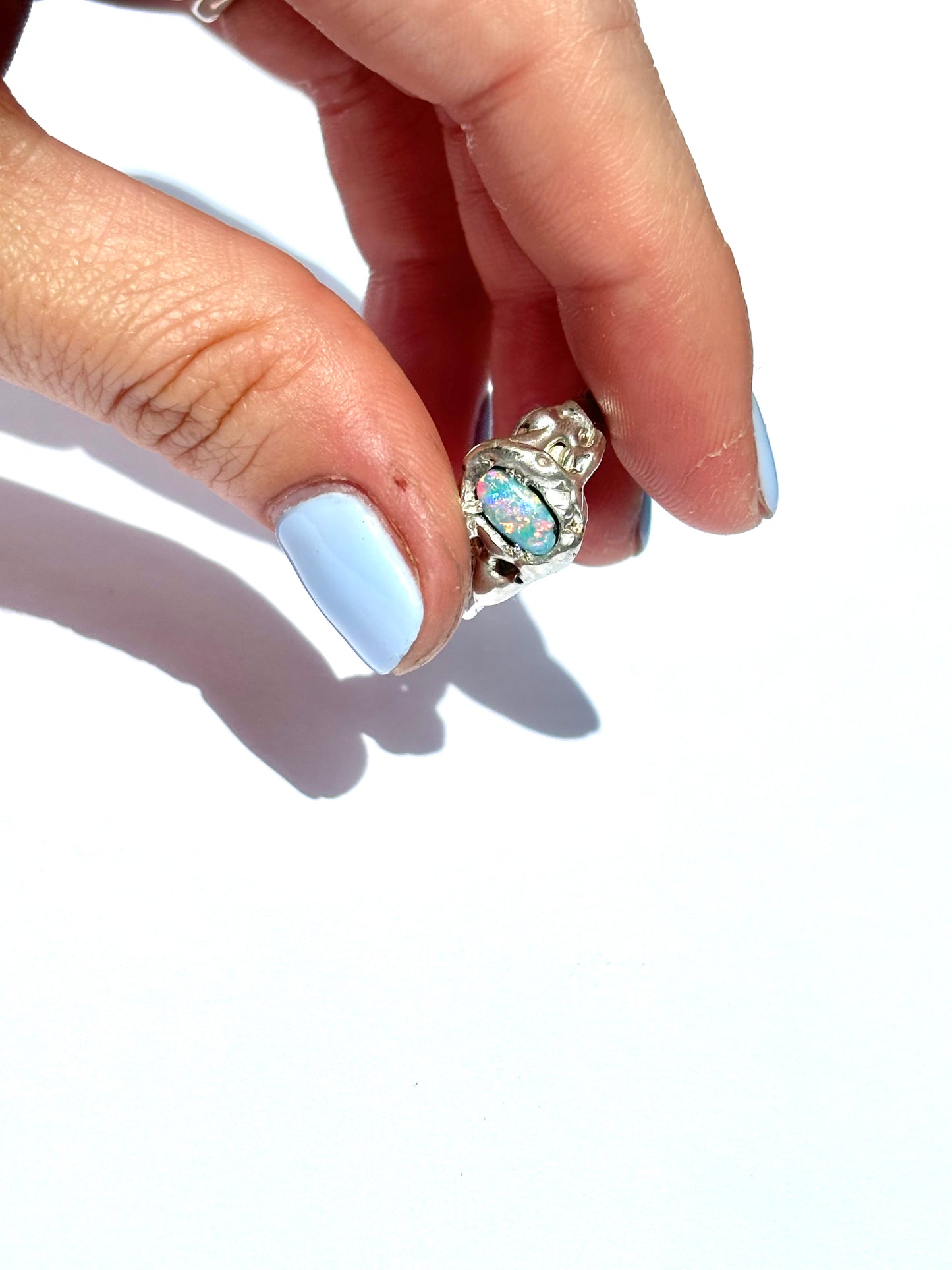 Blue Opal Dream in Silver