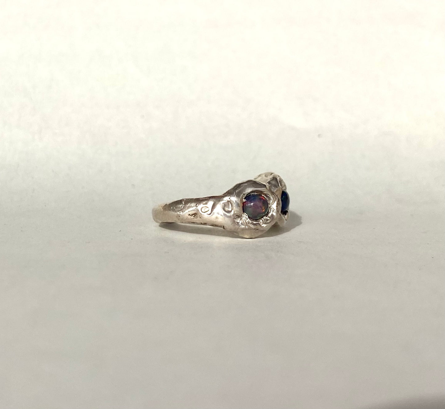 Black Opal Trilogy in Silver