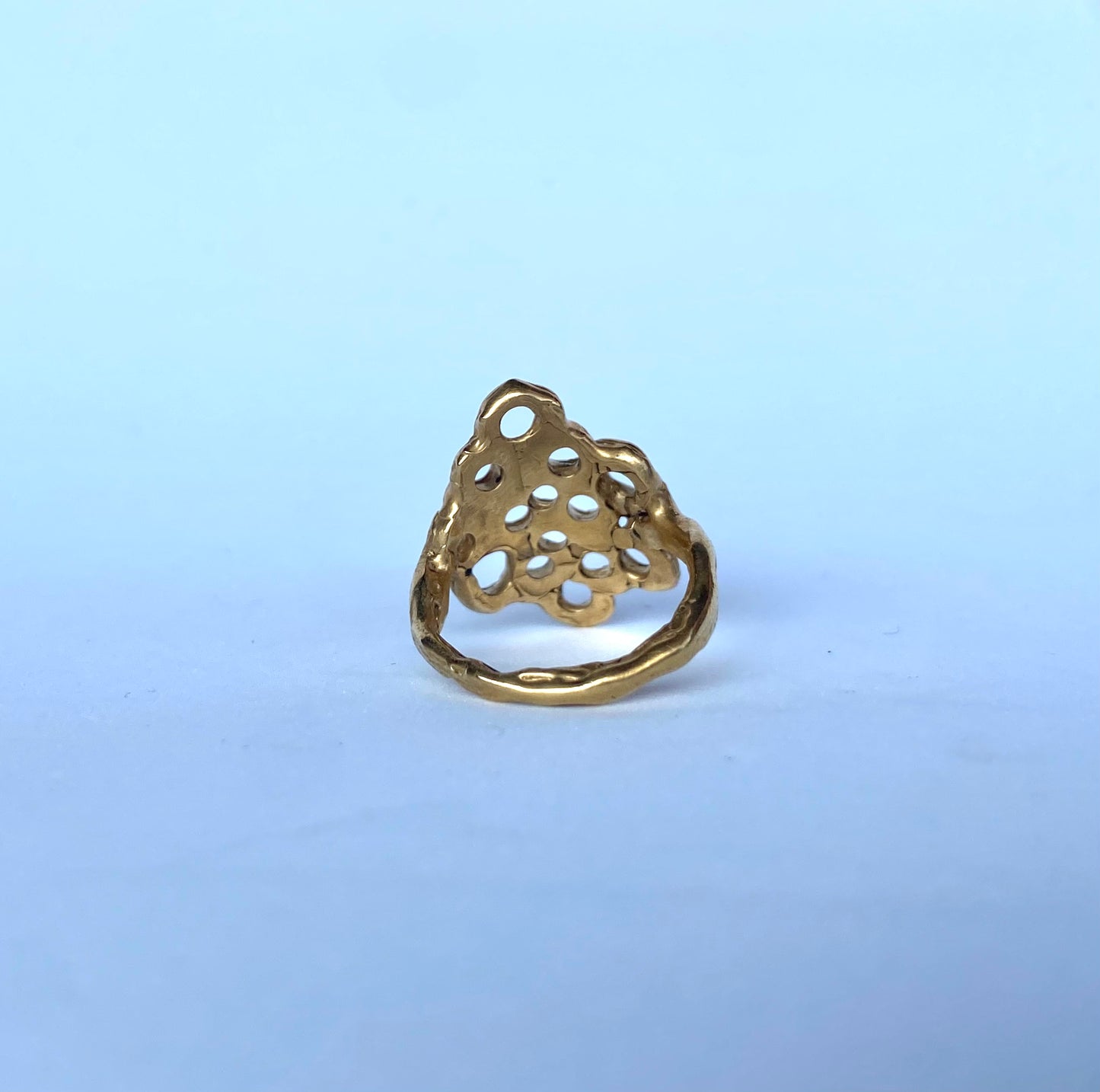 Gold Honeycomb Ring