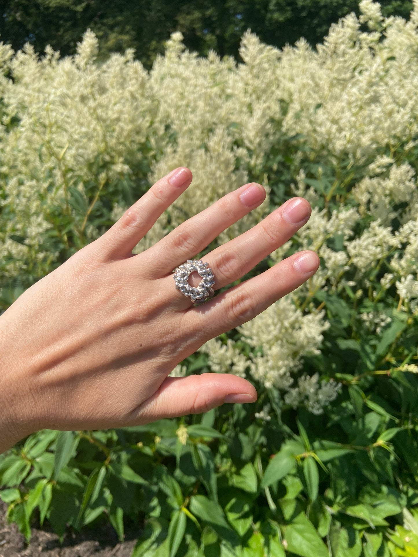 Pangloss Circle Ring in Silver or Gold