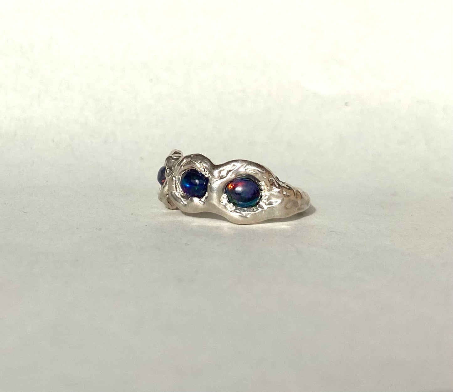 Black Opal Trilogy in Silver