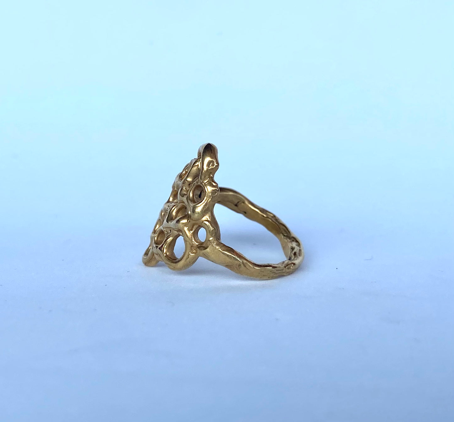 Gold Honeycomb Ring