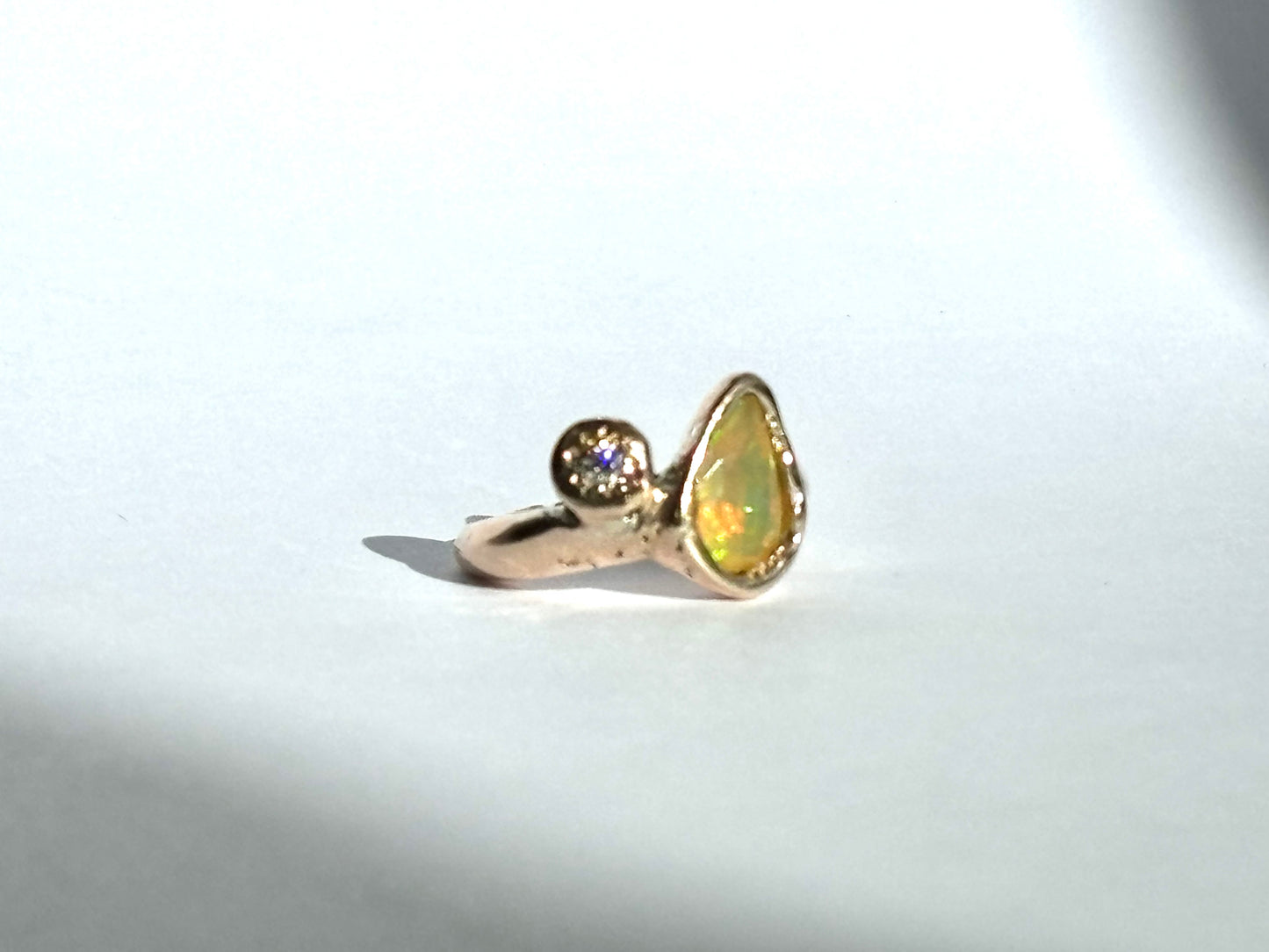 Opal and Moissanite Sparkle