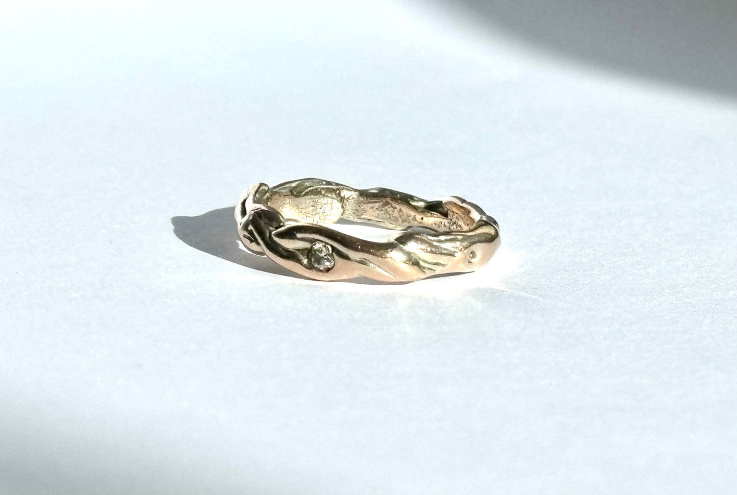 Sun band with Moissanite