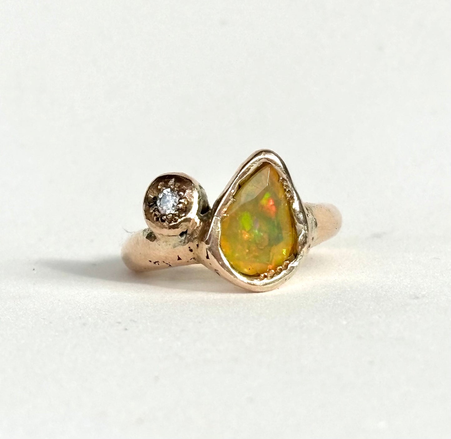 Opal and Moissanite Sparkle