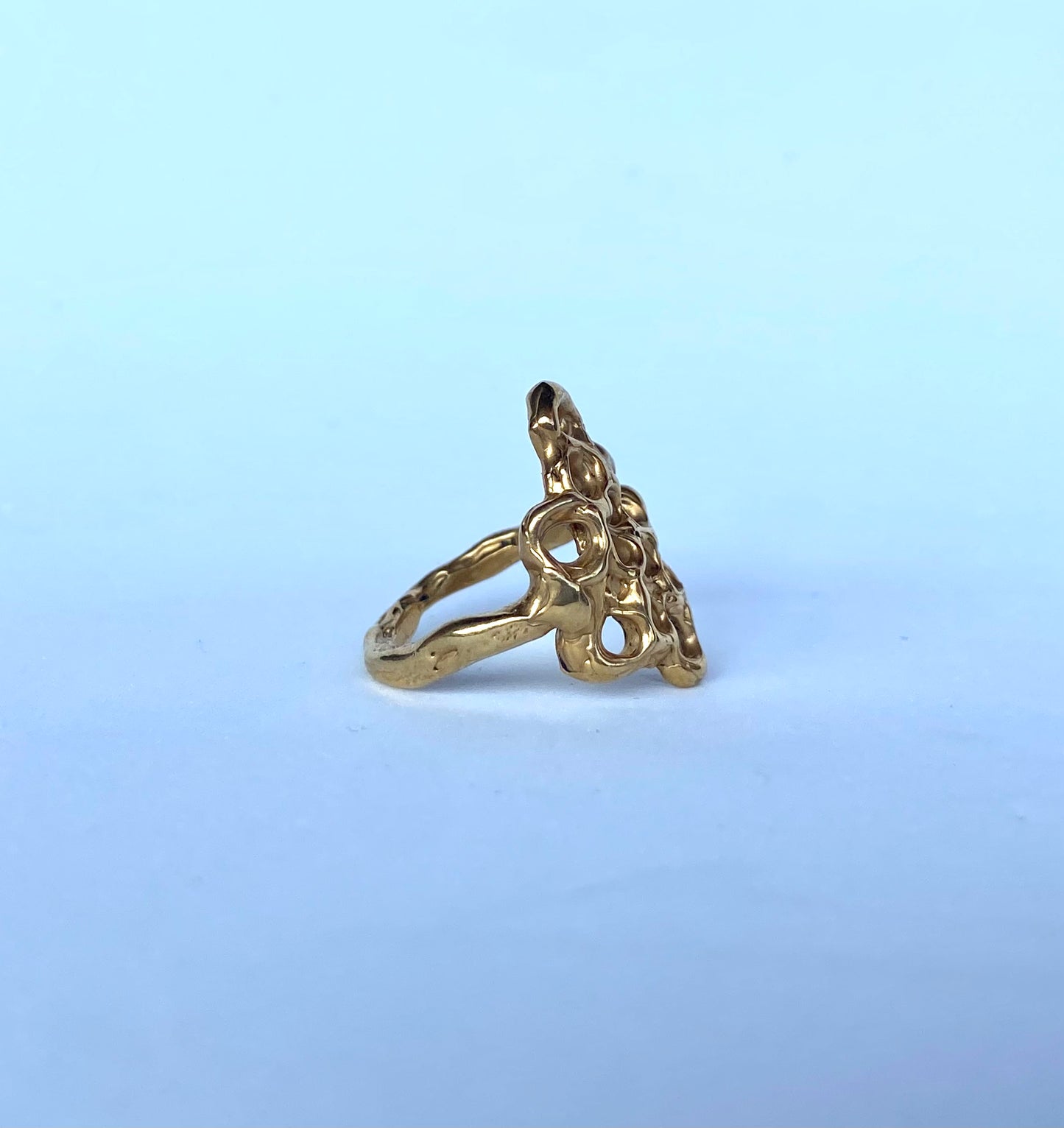 Gold Honeycomb Ring