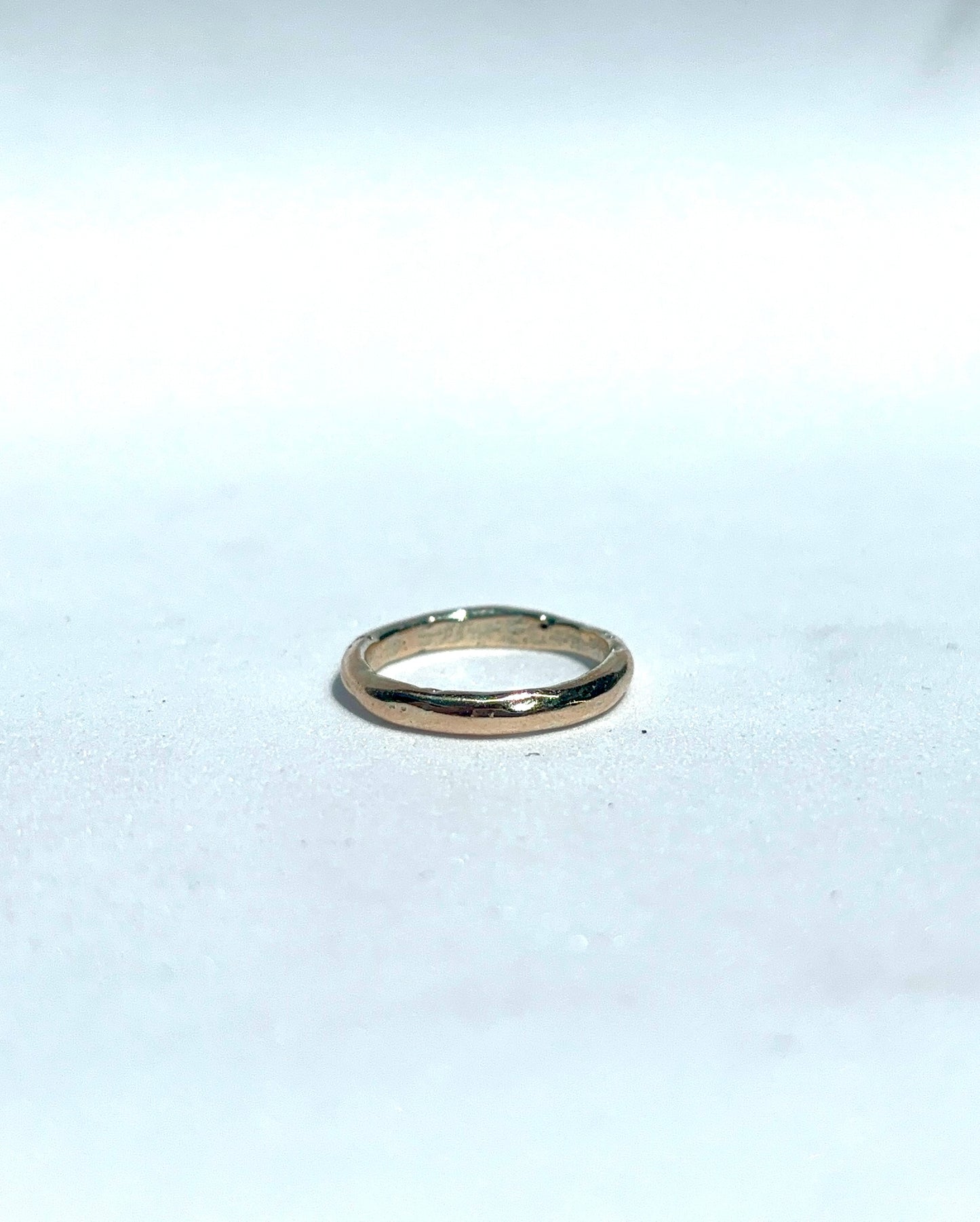 Dainty Organic Wedding Band